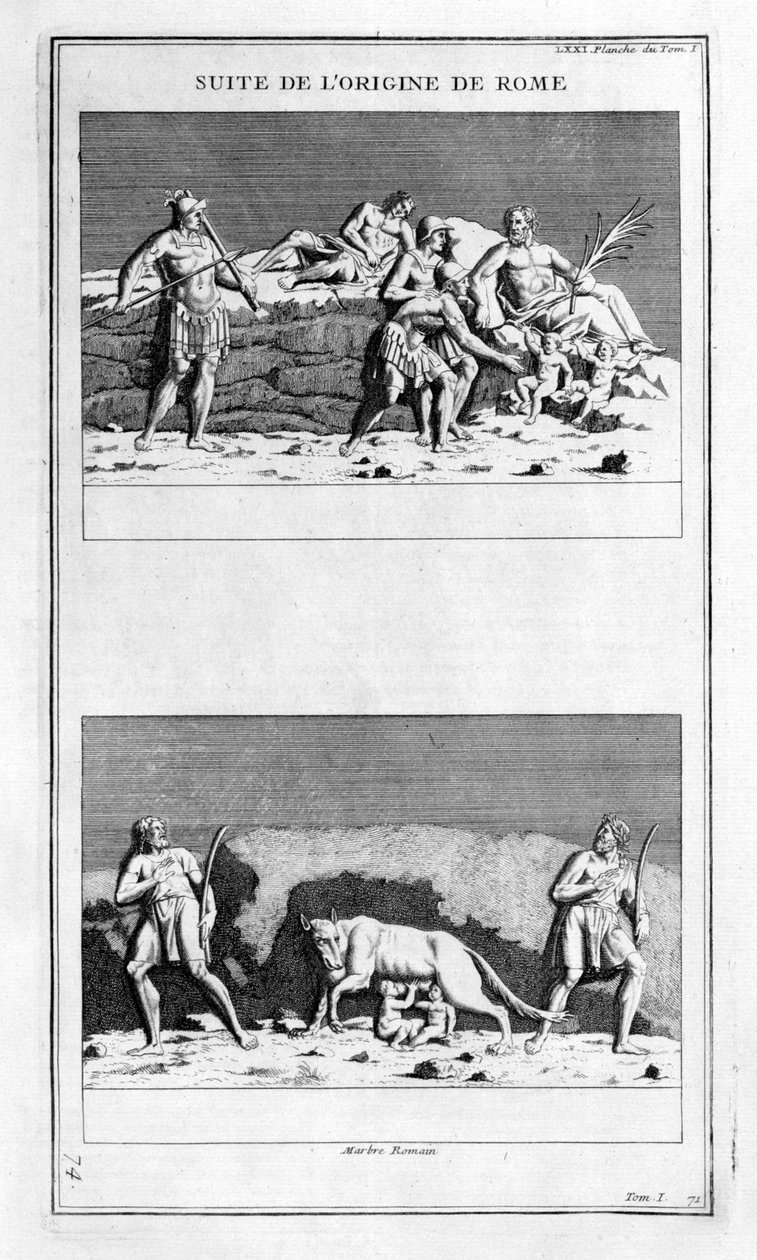 Roms ursprung, 1757 av Bernard de Montfaucon
