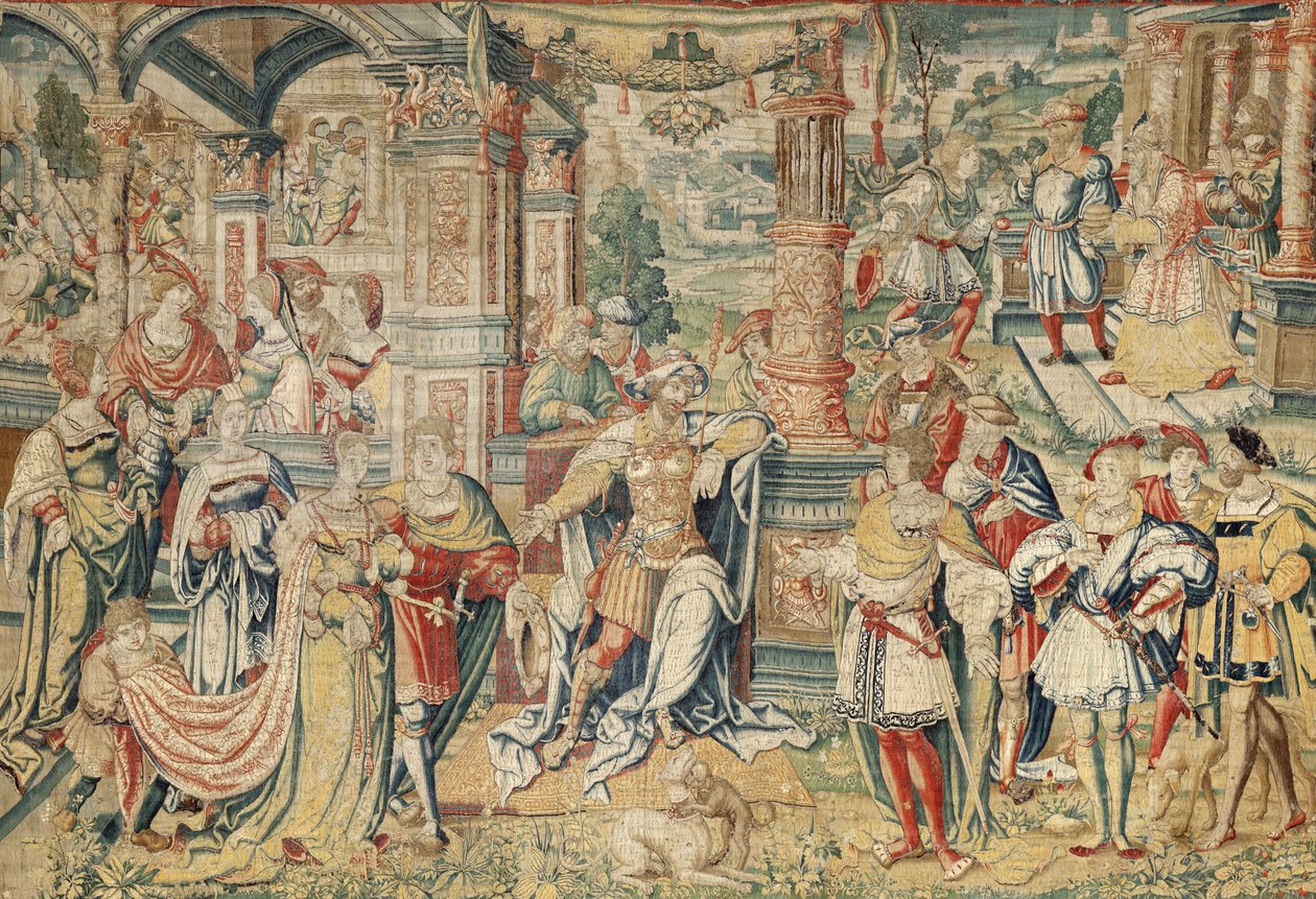 Series of History of David, c.1525 (silke och ull) av Bernard van Orley