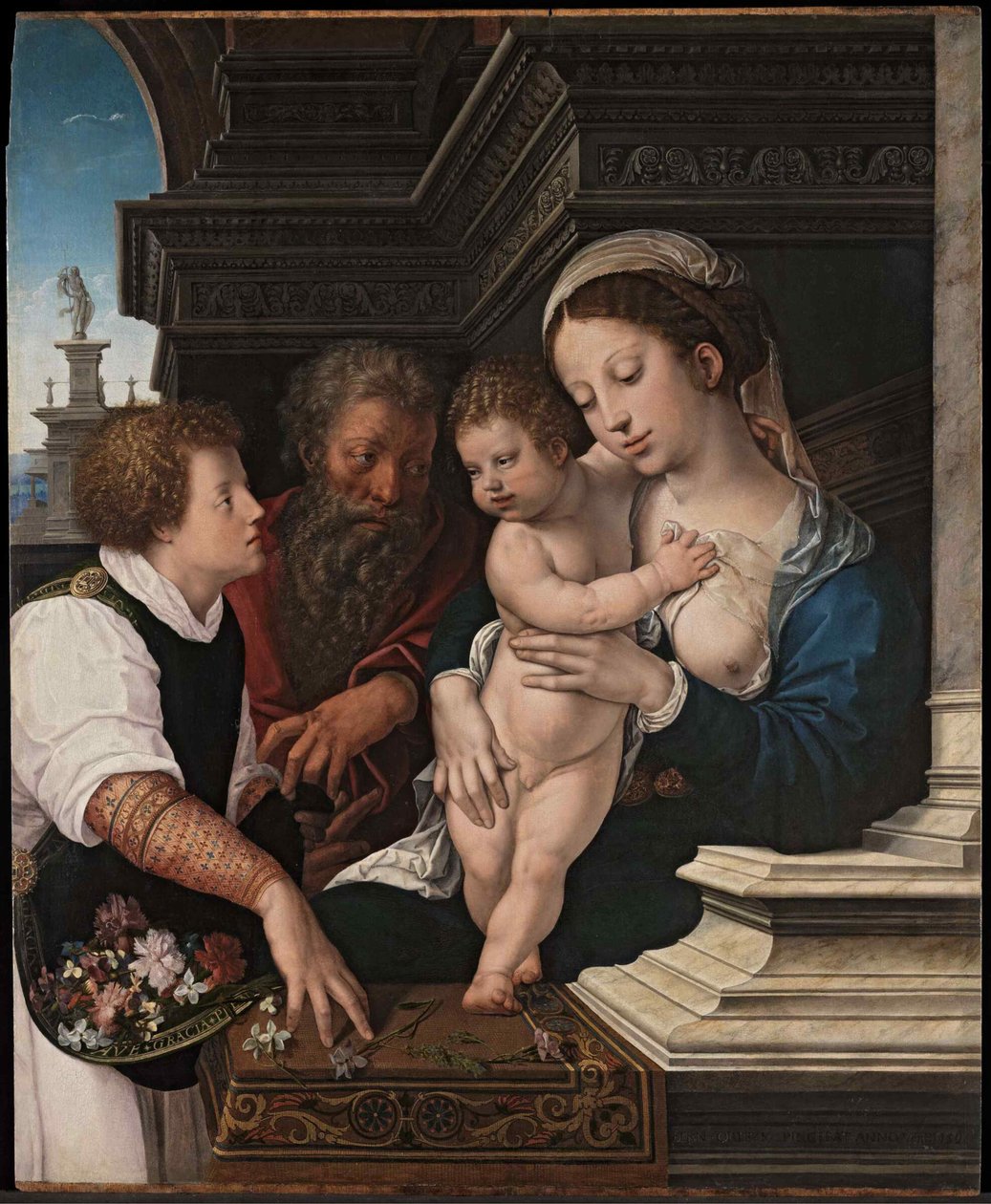 Den heliga familjen, ca 1521. av Bernard van Orley