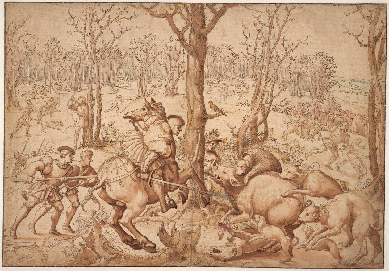 Vildsvinsjakten av Bernard van Orley