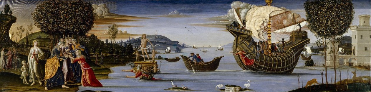 Den älskade av Enalus offrade till Poseidon och sparades av Bernardino Fungai