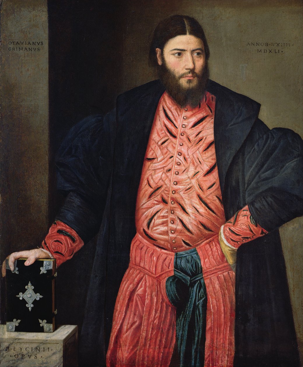 Porträtt av Ottavio Grimani, prokurator vid Sankt Markus, 1541 av Bernardino Licinio