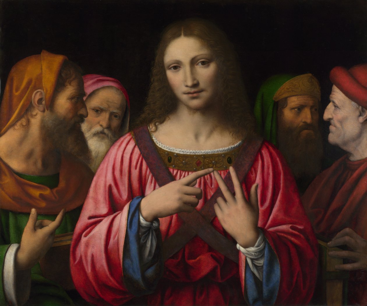 Kristus bland läkarna av Bernardino Luini