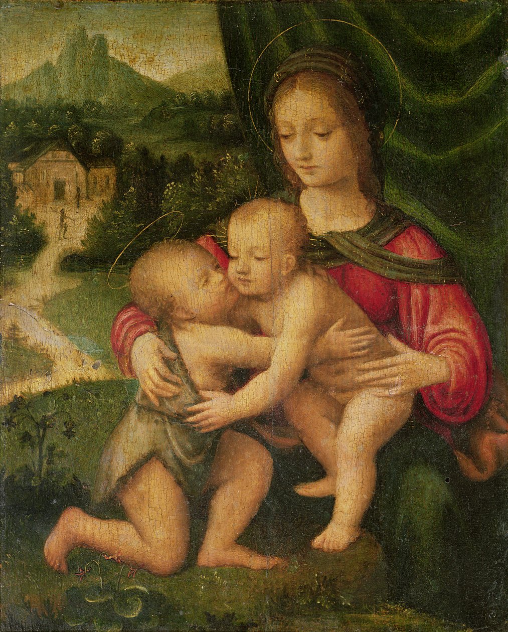 Madonna och barn med St. John av Bernardino Luini
