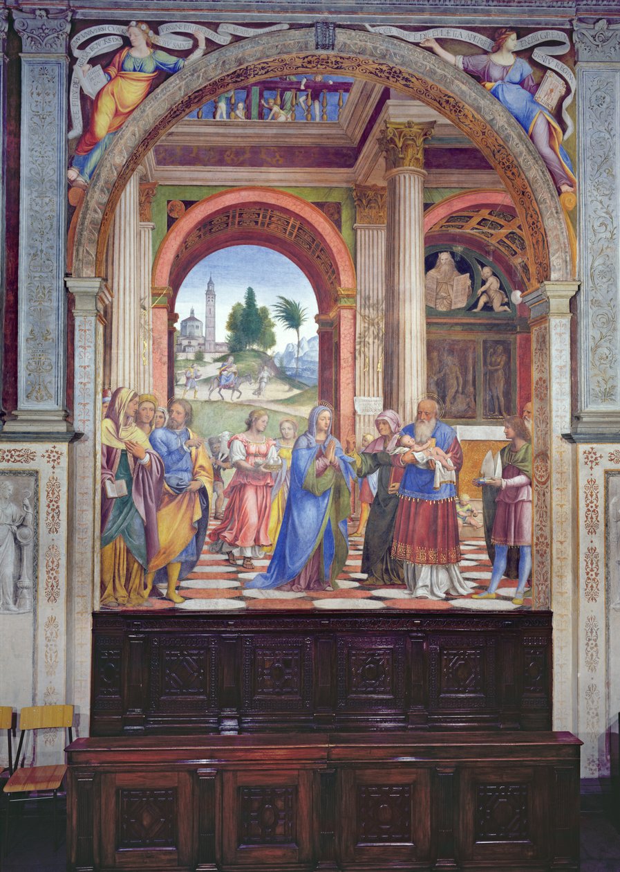 Presentation i templet, 1525 av Bernardino Luini