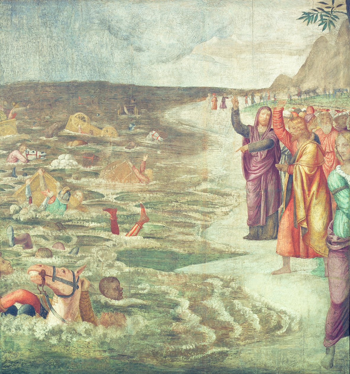 Korsningen av Röda havet av Bernardino Luini