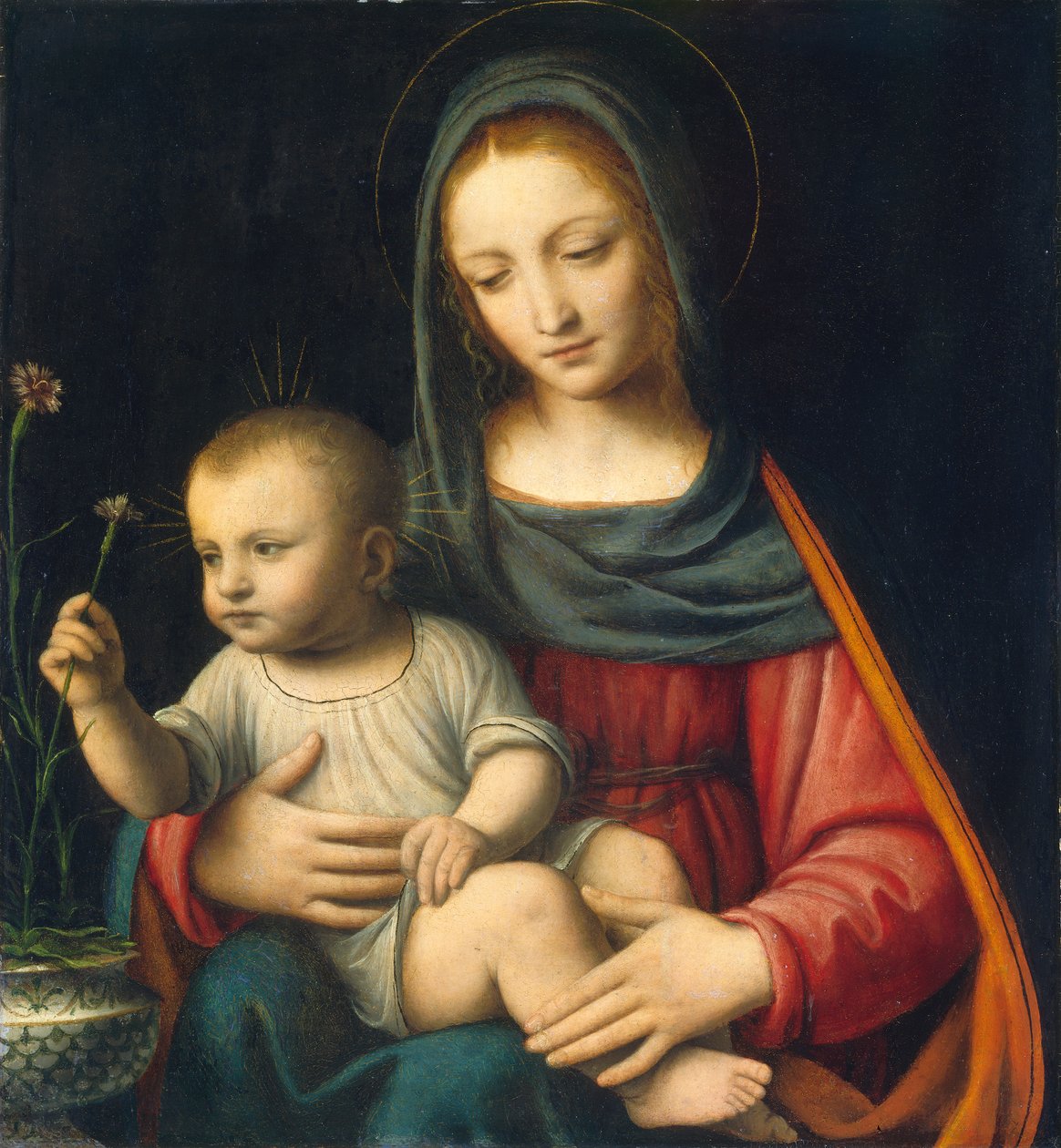 Nejlikans Madonna, ca 1515 av Bernardino Luini