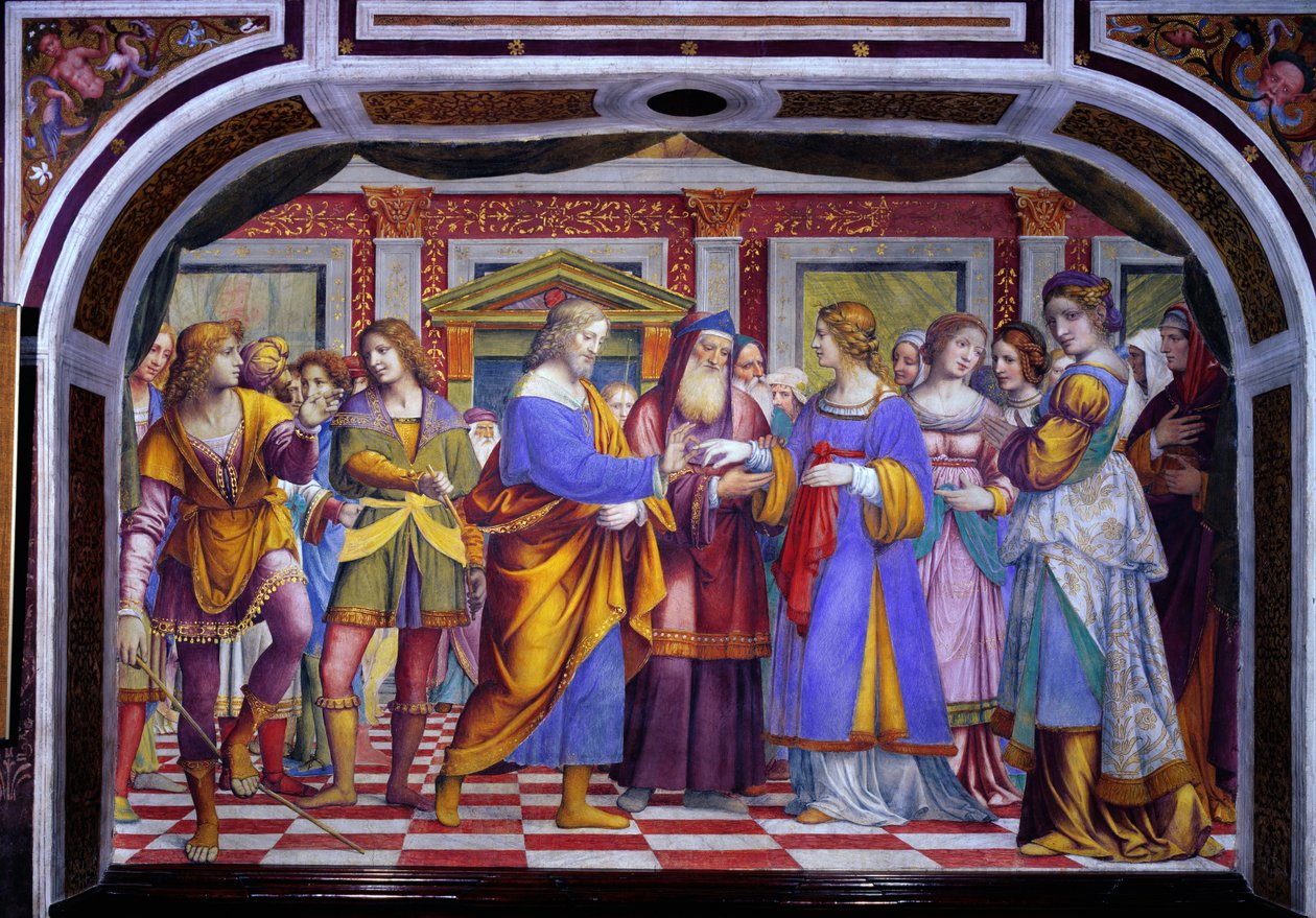 Jungfruens bröllop, 1525 av Bernardino Luini
