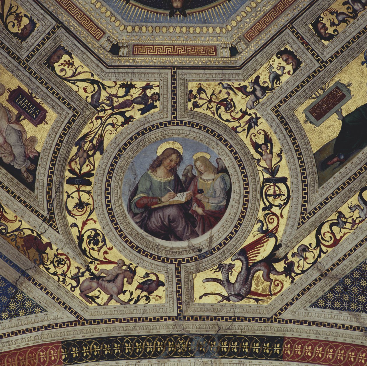 Presbyteriets valv, Santa Maria del Popolo, Rom, c.1484-92 av Bernardino di Betto Pinturicchio