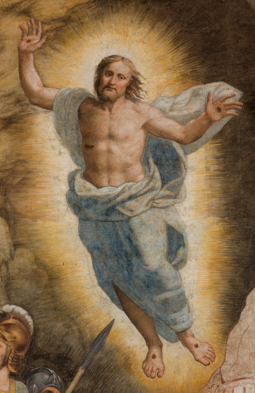 Counterfaccata, Bernardino Gatti, Uppståndelse 1529, detalj av Bernardino Gatti