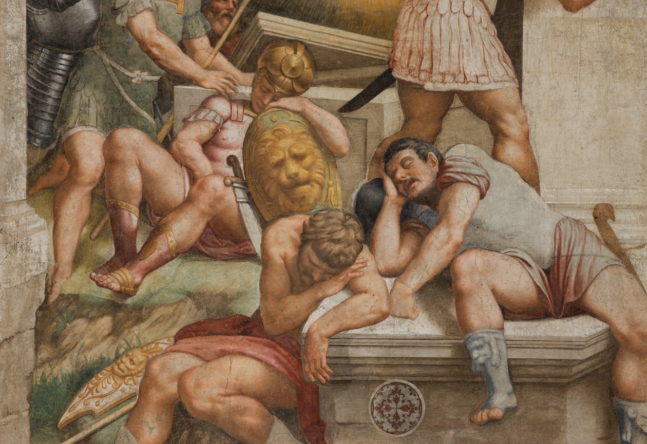Counterfaccata, Bernardino Gatti, Uppståndelse 1529, detalj av Bernardino Gatti