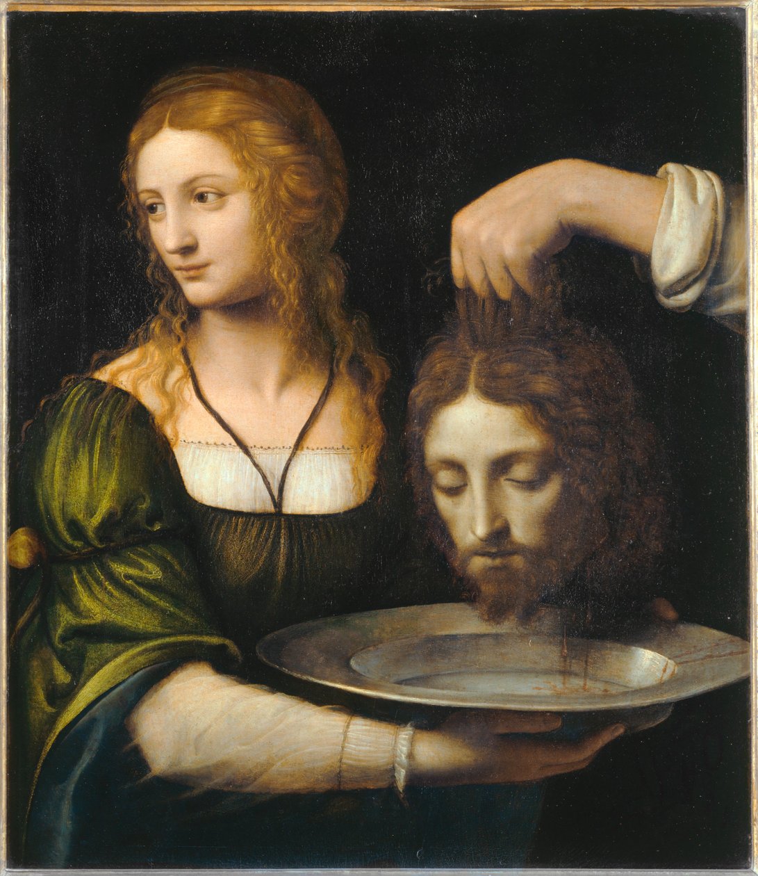 Salome tar emot Johannes Döparens huvud ... av Bernardino (attr. to) Luini