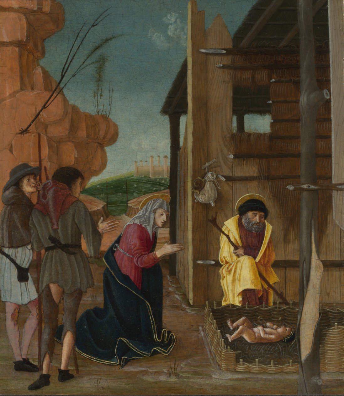 The Adoration of the Shepherds, ca 1485 av Bernardino Butinone