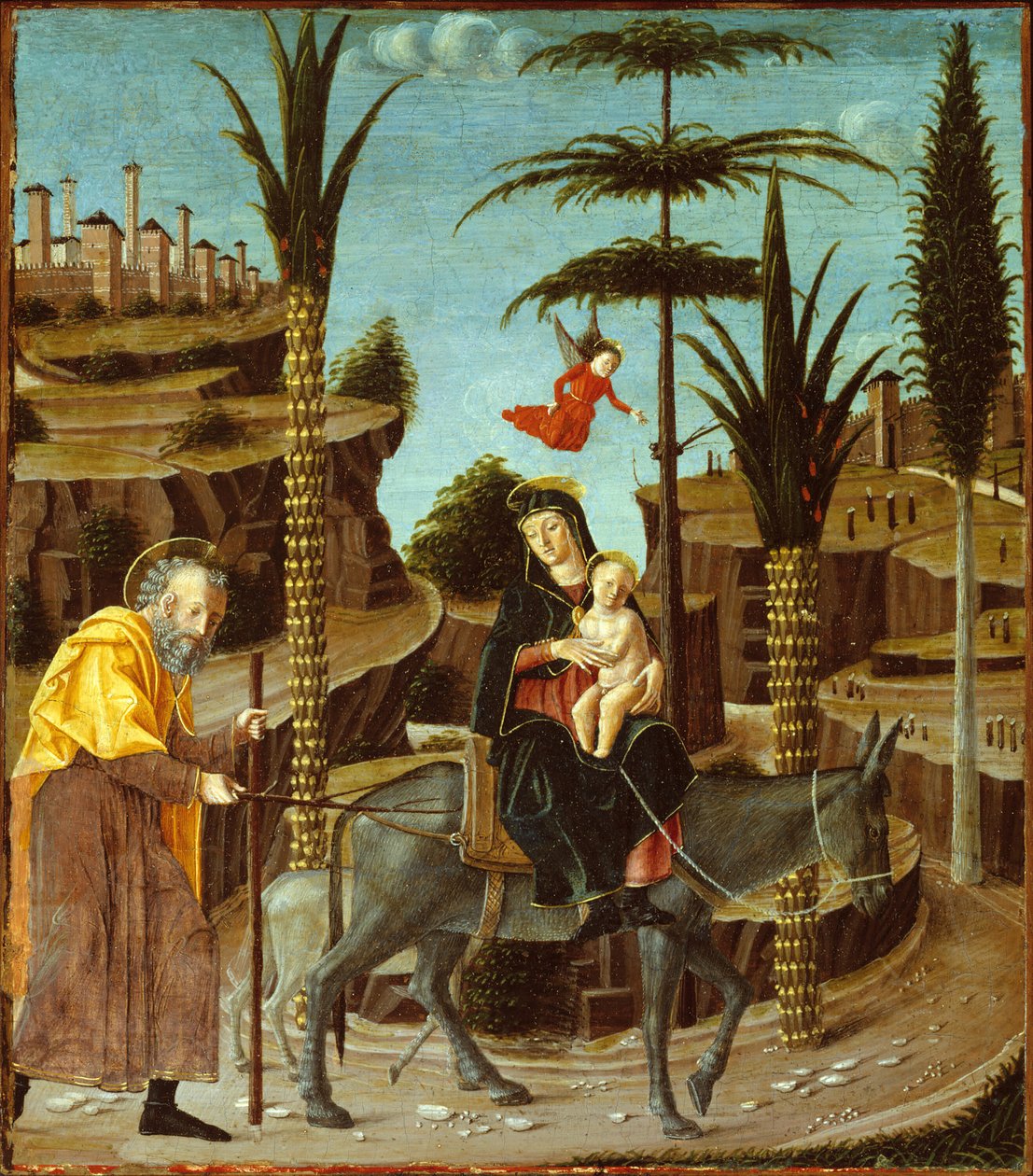 Flygningen till Egypten, ca. 1485. av Bernardino Butinone