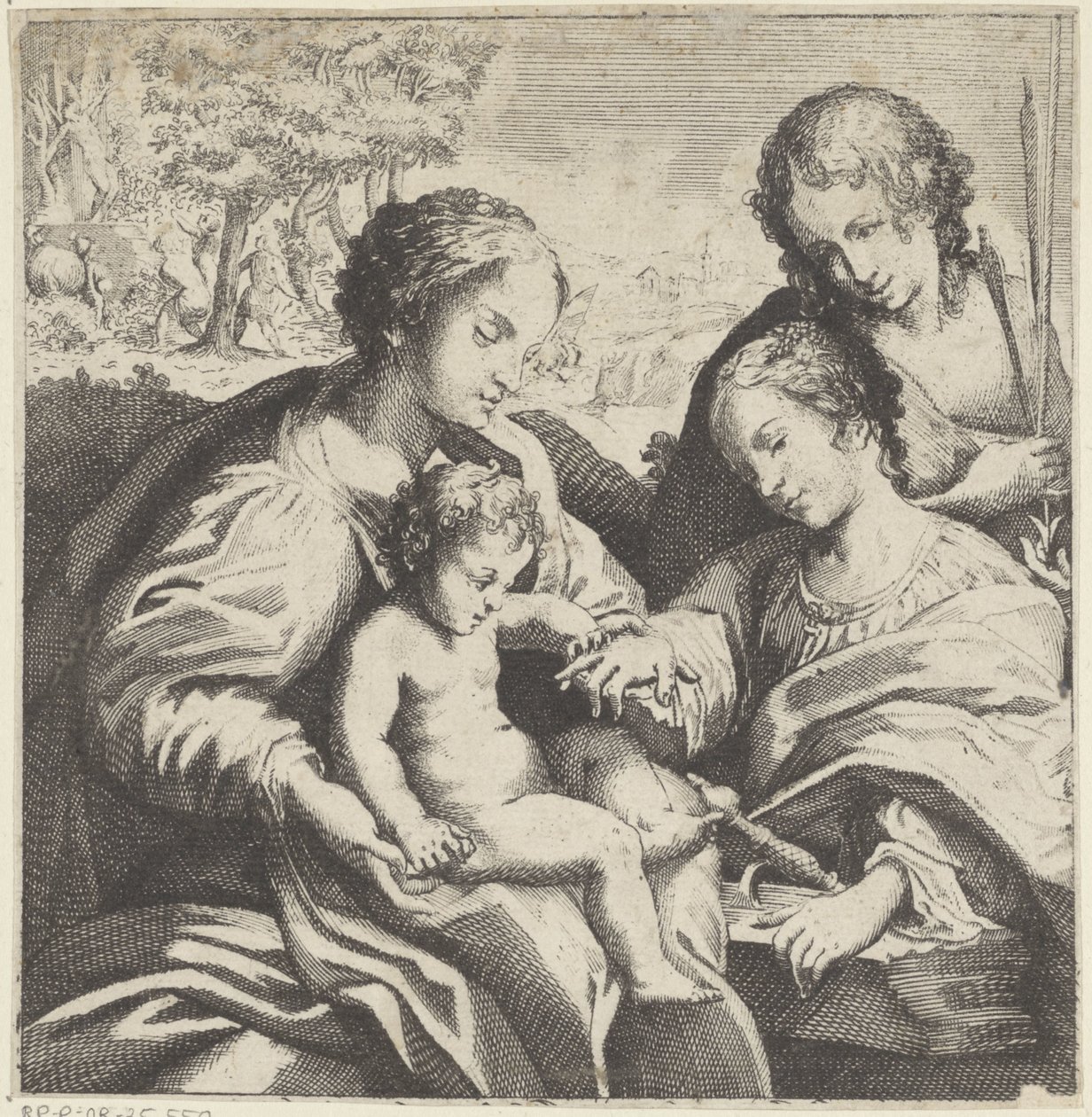 Saint Catherines mystiska äktenskap av Bernardino Capitelli