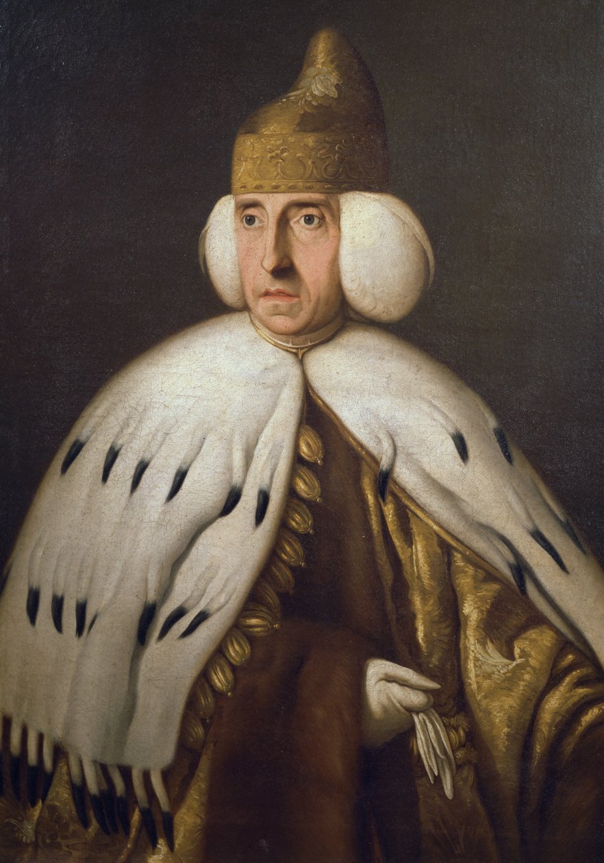 Porträtt av Doge Ludovico Manin (1725-1802), målning av Bernardino Castelli (1750-1810) av Bernardino Castelli