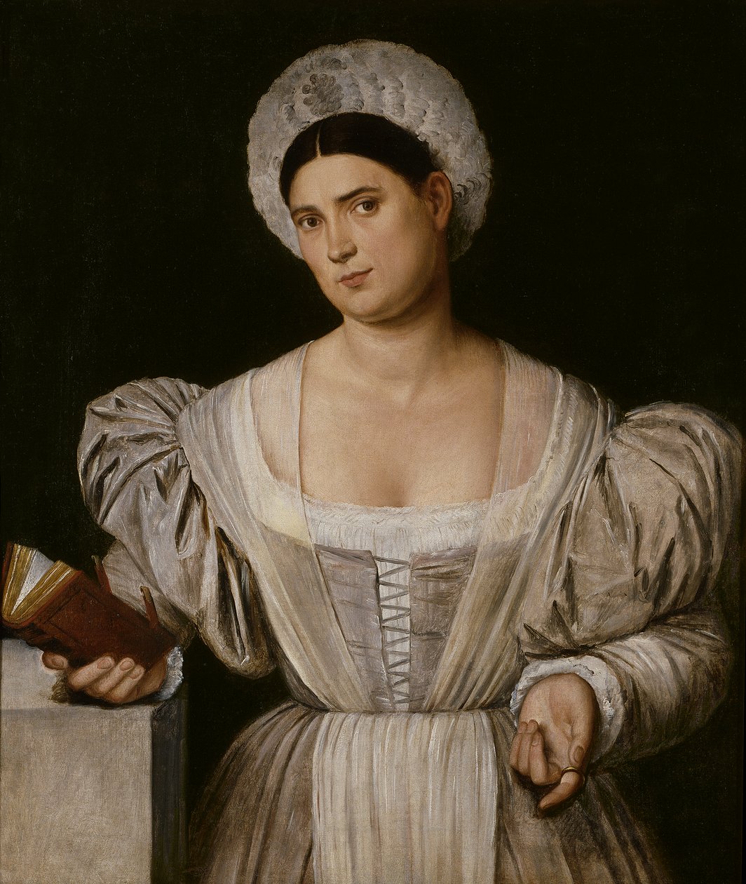 Porträtt av en kvinna (Agnese, målarens svägerska) av Bernardino Licinio