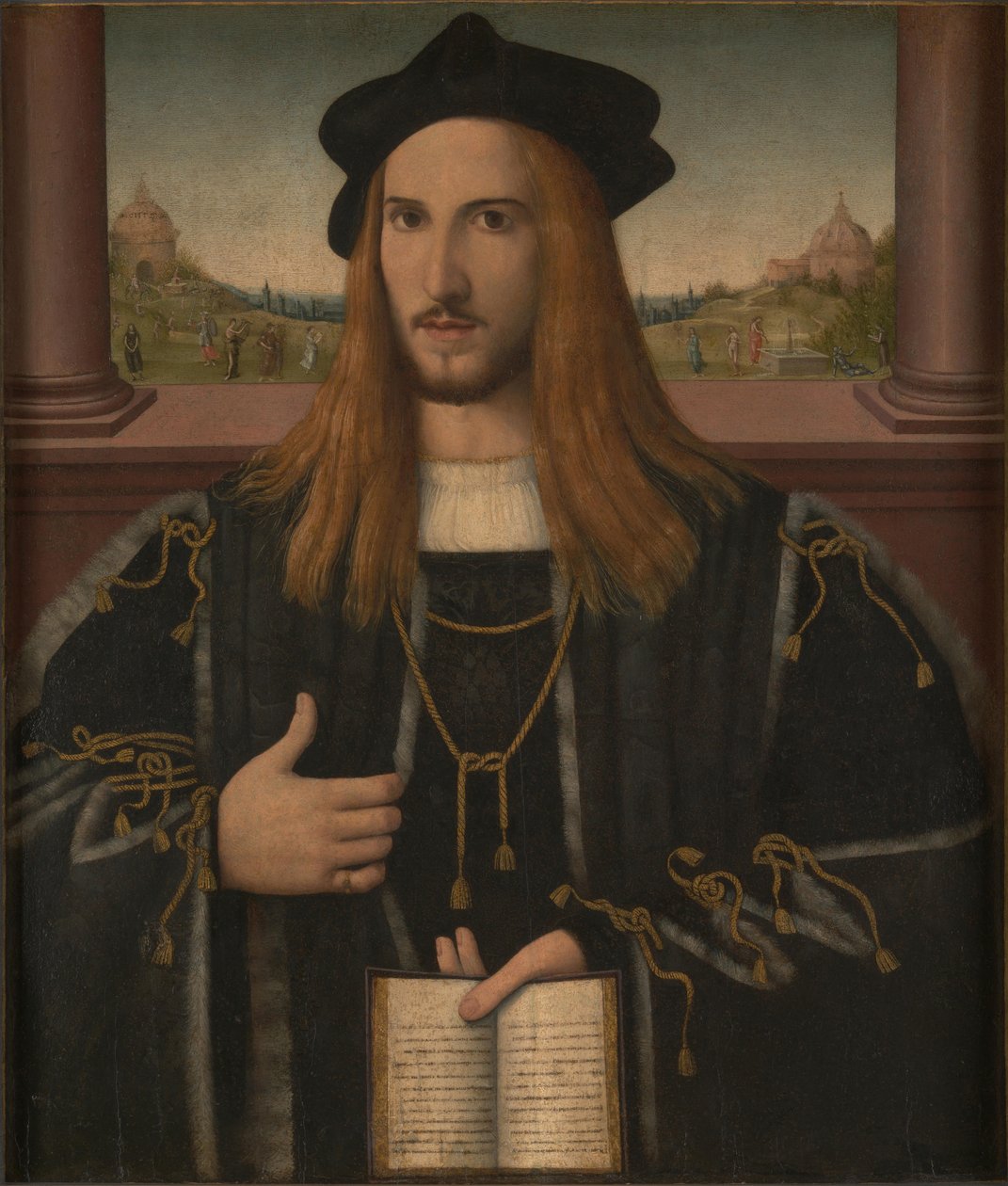 Porträtt av Alberto Pio, 1512 av Bernardino Loschi
