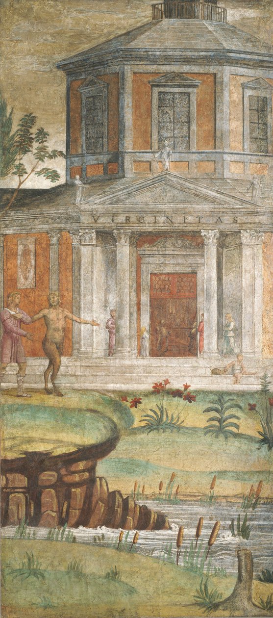 Cephalus och Pan vid Dianatemplet av Bernardino Luini