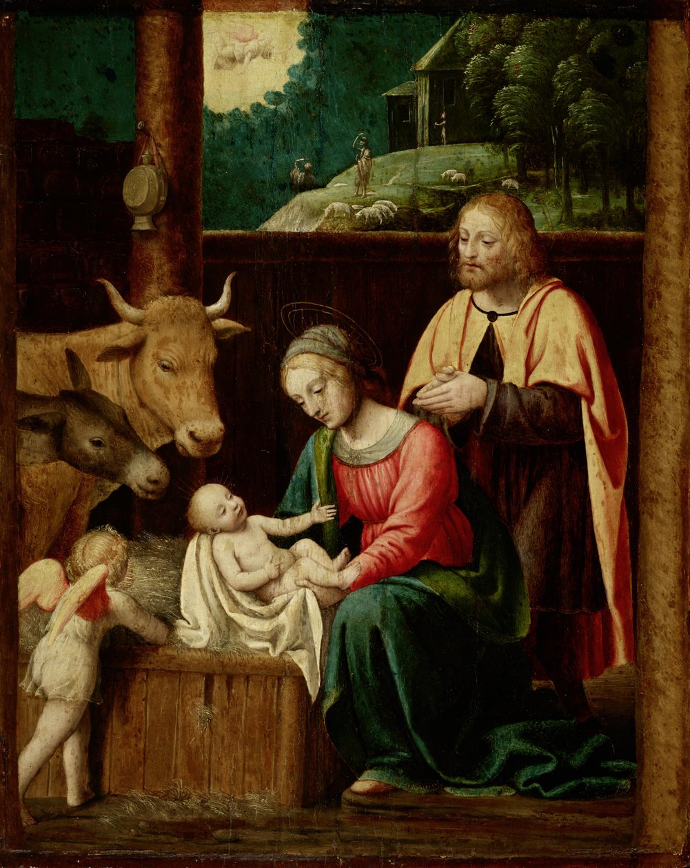 Kristi födelse av Bernardino Luini