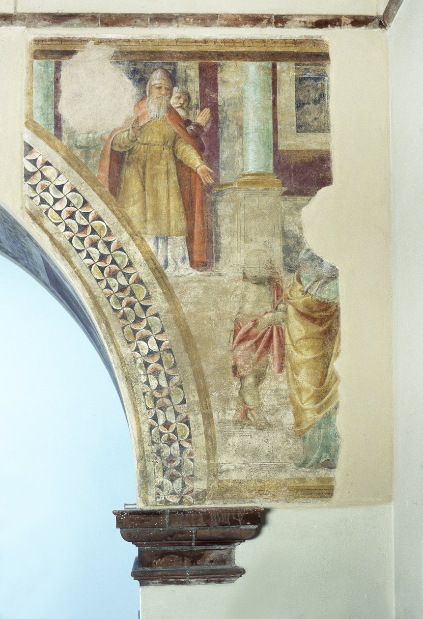 Utvisning av den helige Joachim från templet av Bernardino Luini
