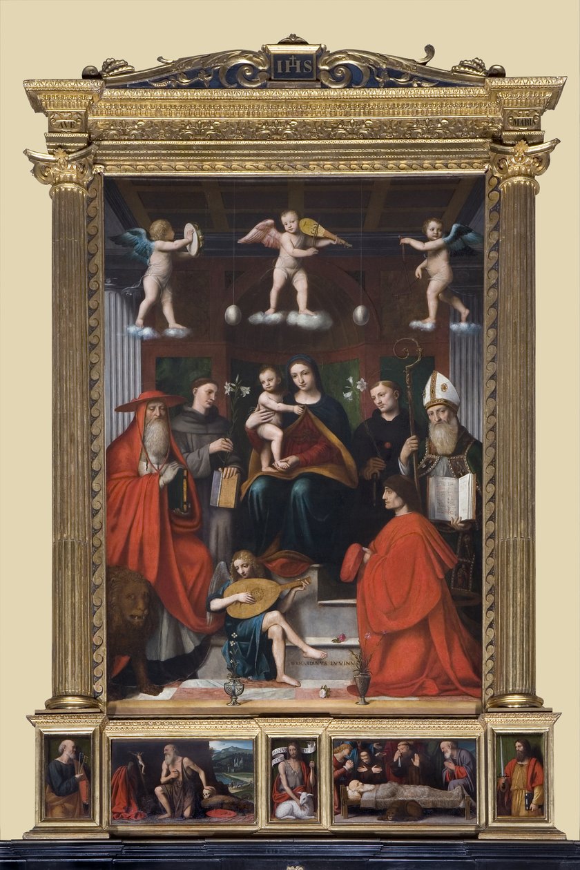 Holy Chonversion, flera raimondi, 1-6 av Bernardino Luini