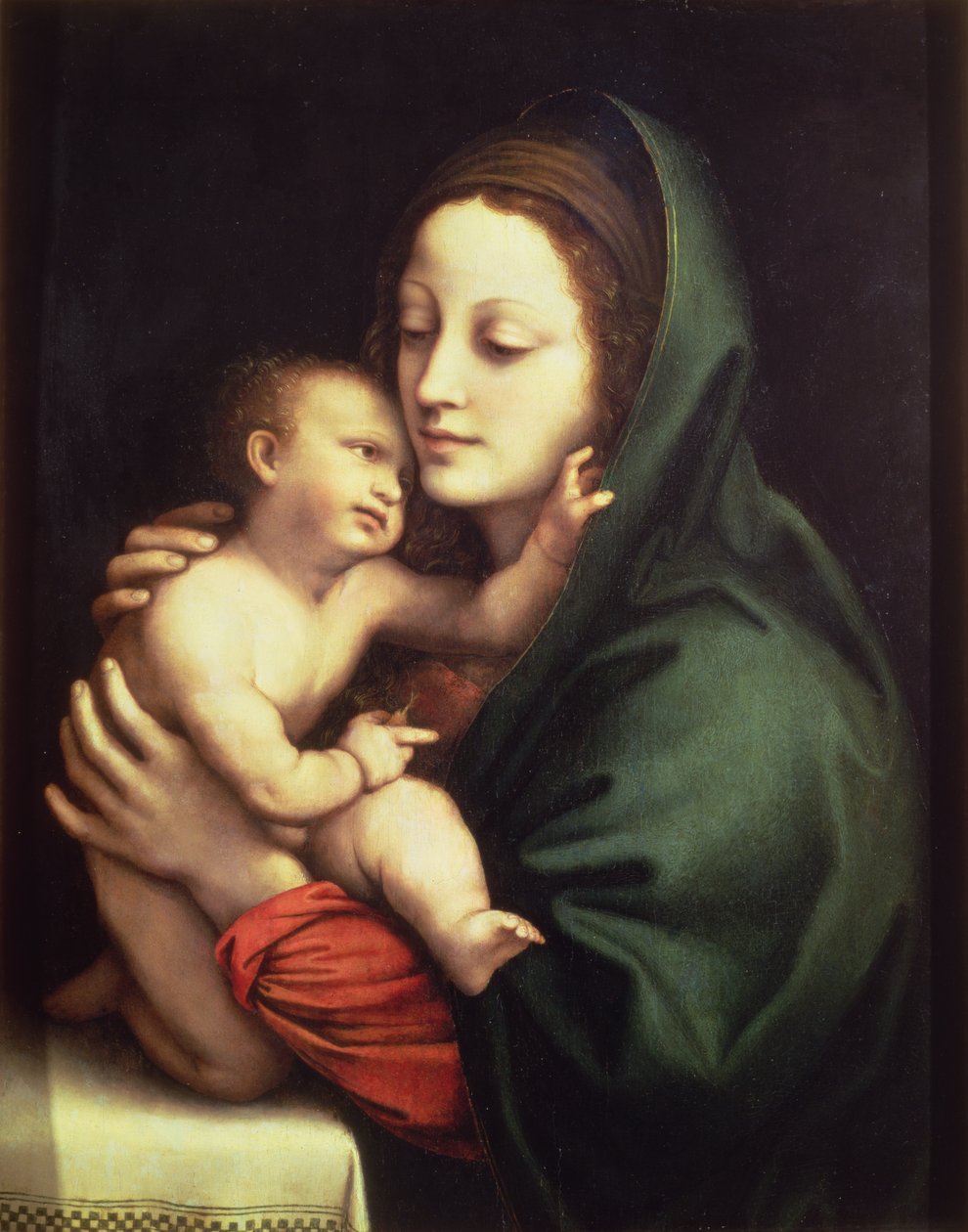 Madonna och barn, ca 1510 (panel) av Bernardino Luini