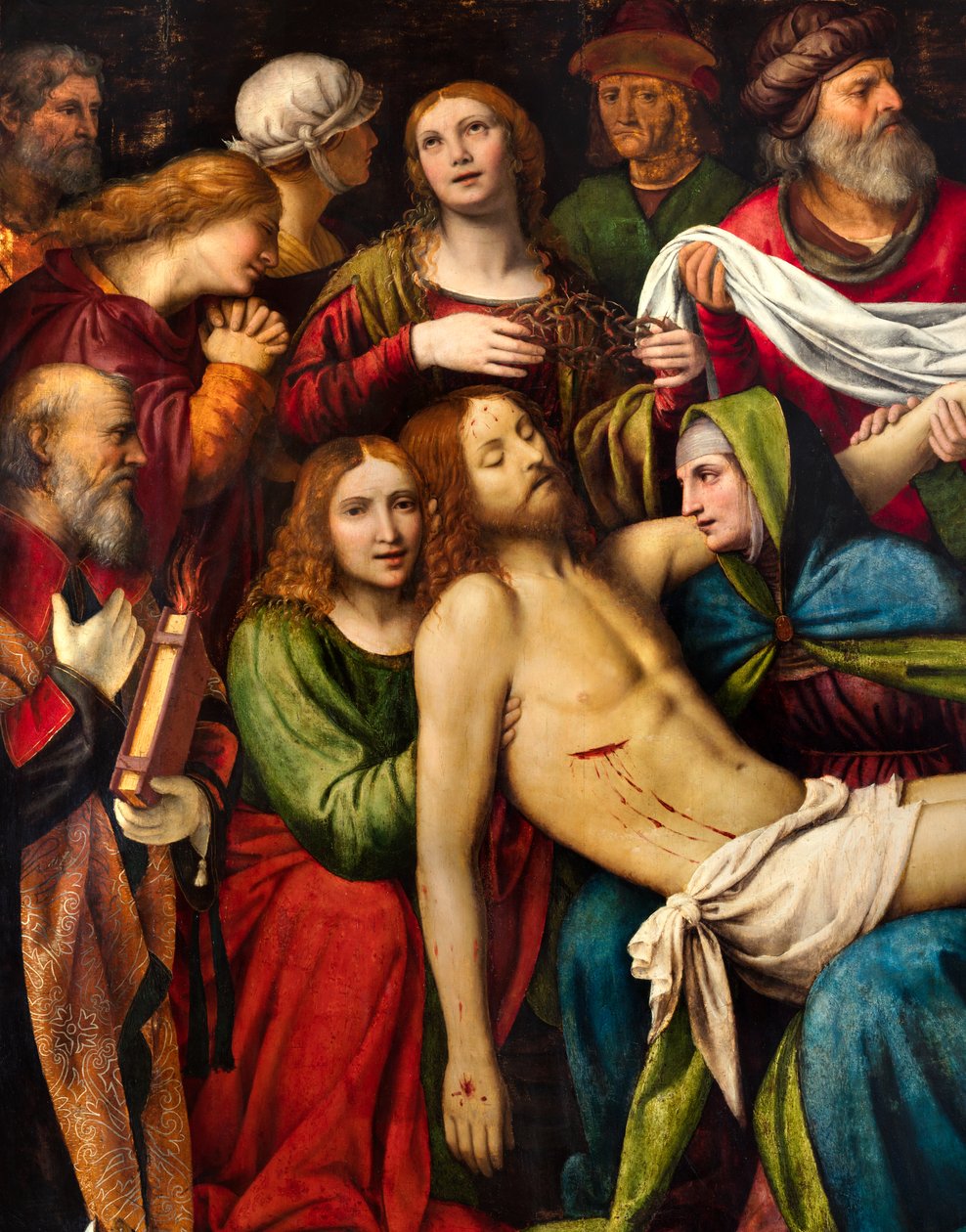 Milano, San Giorgio al Palazzo-kyrkan, Bernardino Luini, avsättning av Bernardino Luini