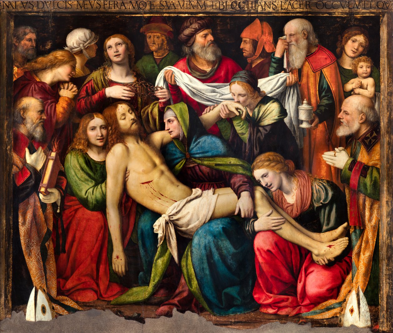Milano, San Giorgio al Palazzo-kyrkan, Bernardino Luini, Gravläggning av Bernardino Luini