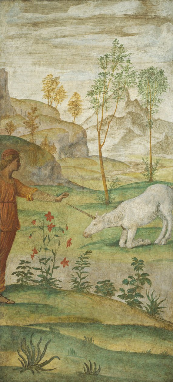 Procris och enhörningen, ca. 15201522. av Bernardino Luini