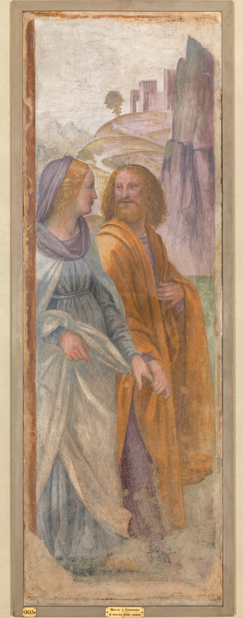 Sankt Josef och Jungfru Maria efter bröllopet av Bernardino Luini