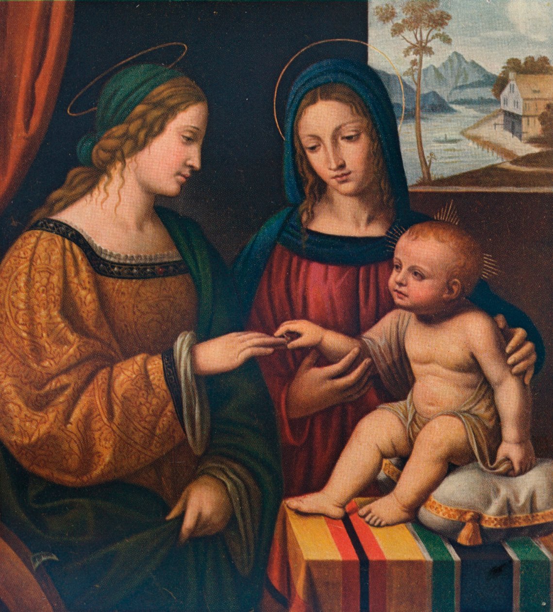 The Mystical Marriage of Saint Catherine, c1520, 1911 av Bernardino Luini