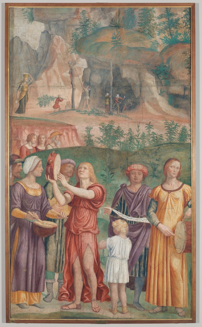 Judarnas triumfsång, ca 1514 (fristående fresk på duk) av Bernardino Luini