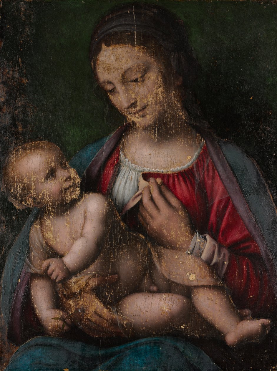 Jungfru och barn, ca 1500 (olja på trä) av Bernardino Luini