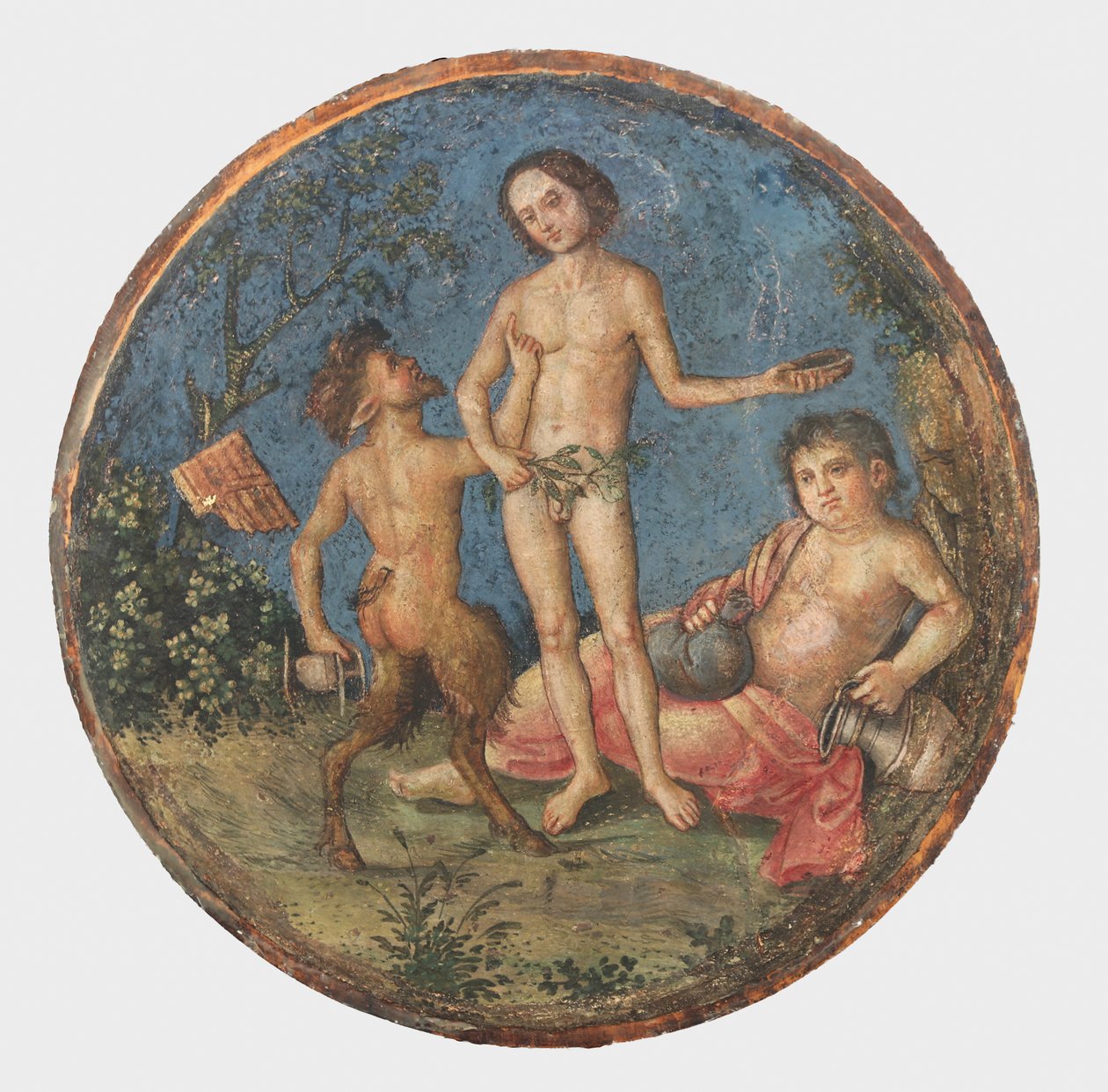 Bacchus, Pan och Silenus, ca. 1509 av Bernardino Pinturicchio