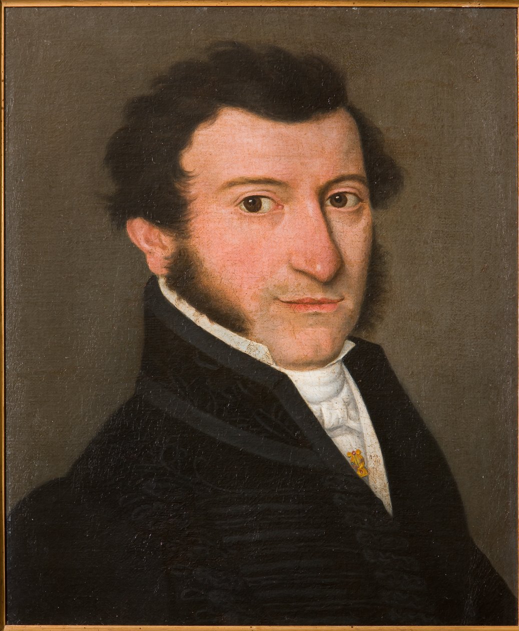 Porträtt av en gentleman (olja på duk) av Bernardino Rossi