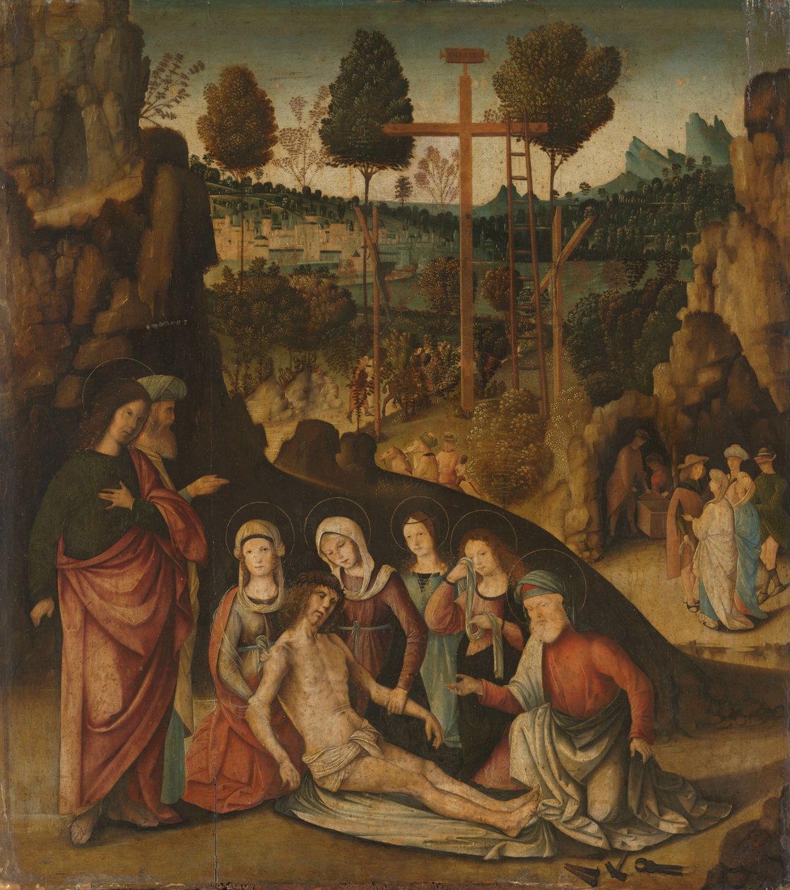Kristi klagan av Bernardino Zaganelli di Bosio (attributed to)