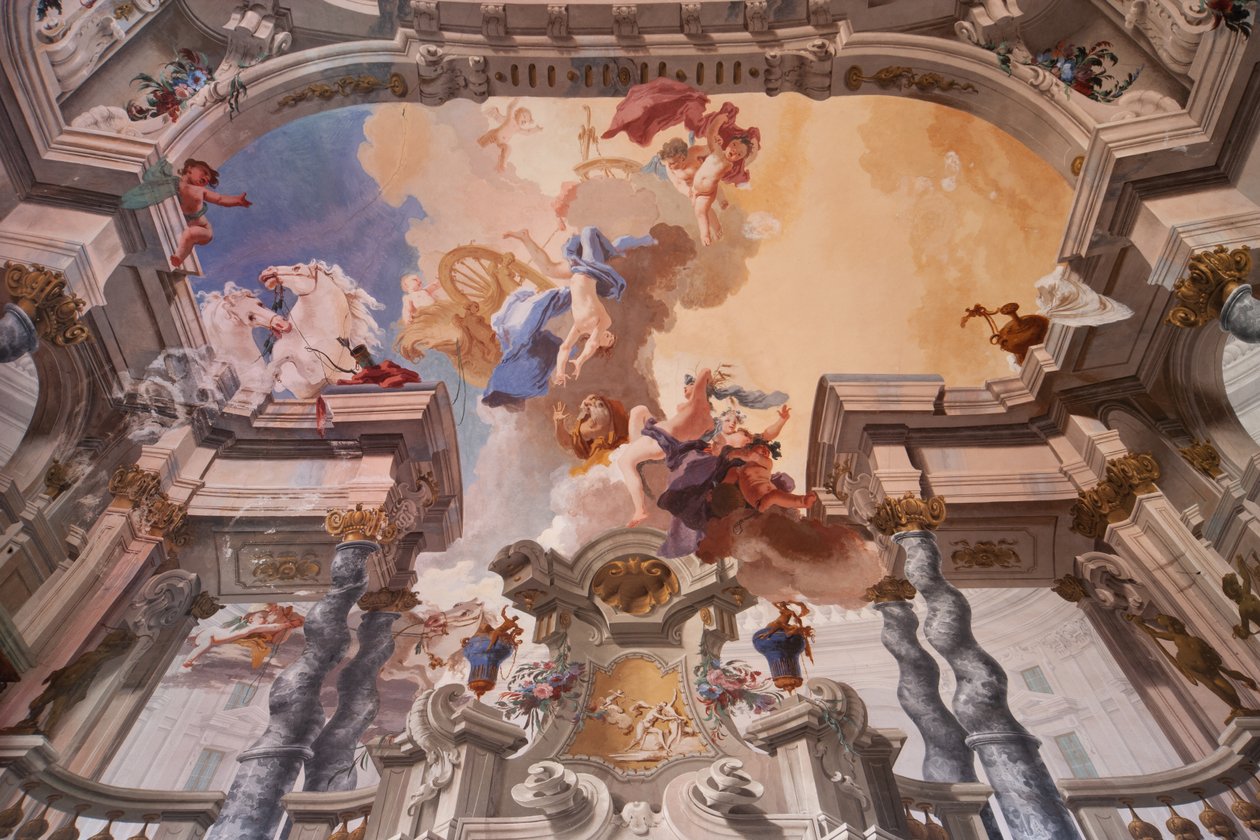 Phaetons fall av Bernardino and Fabrizio Galliari