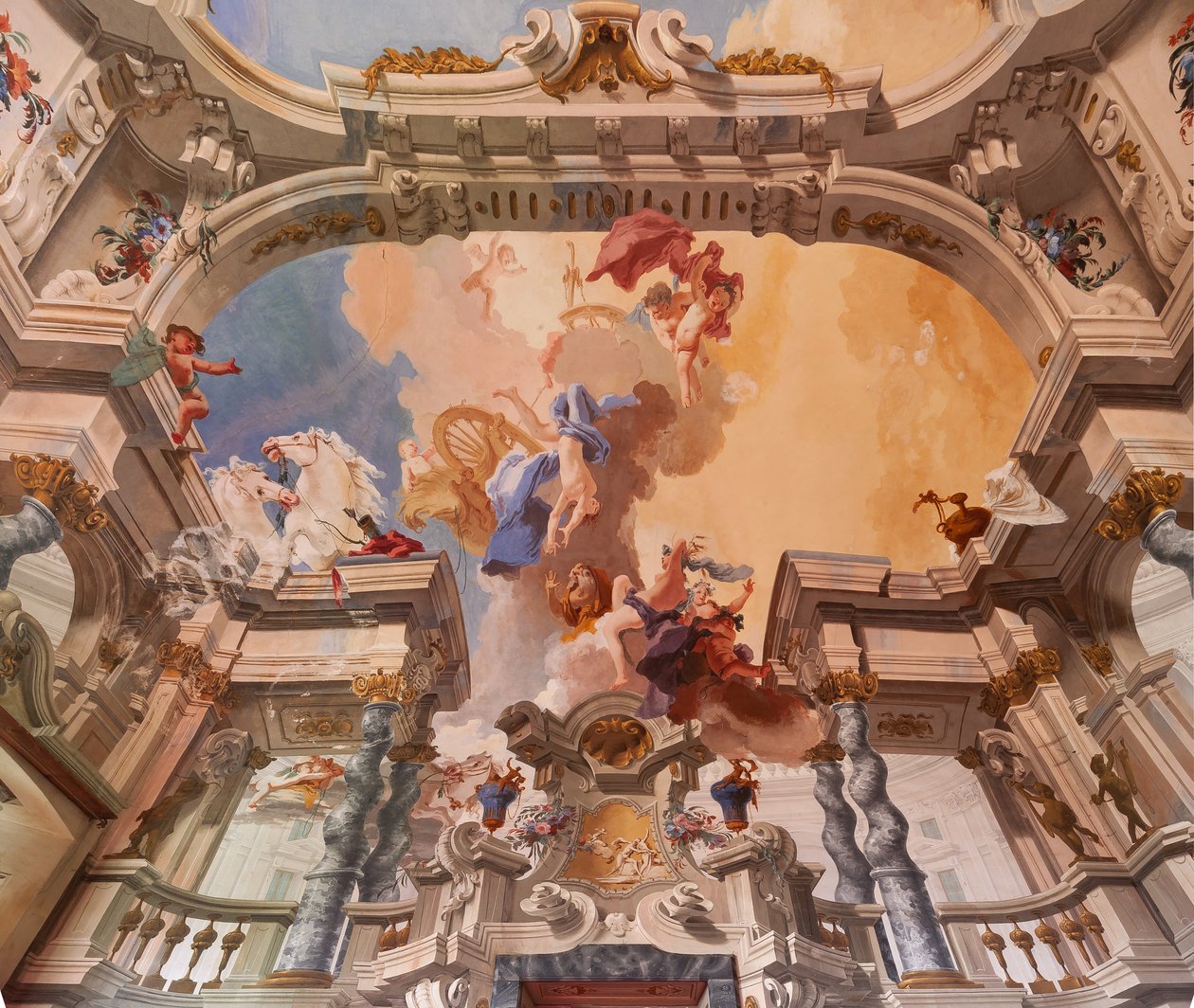 Phaetons fall av Bernardino and Fabrizio Galliari