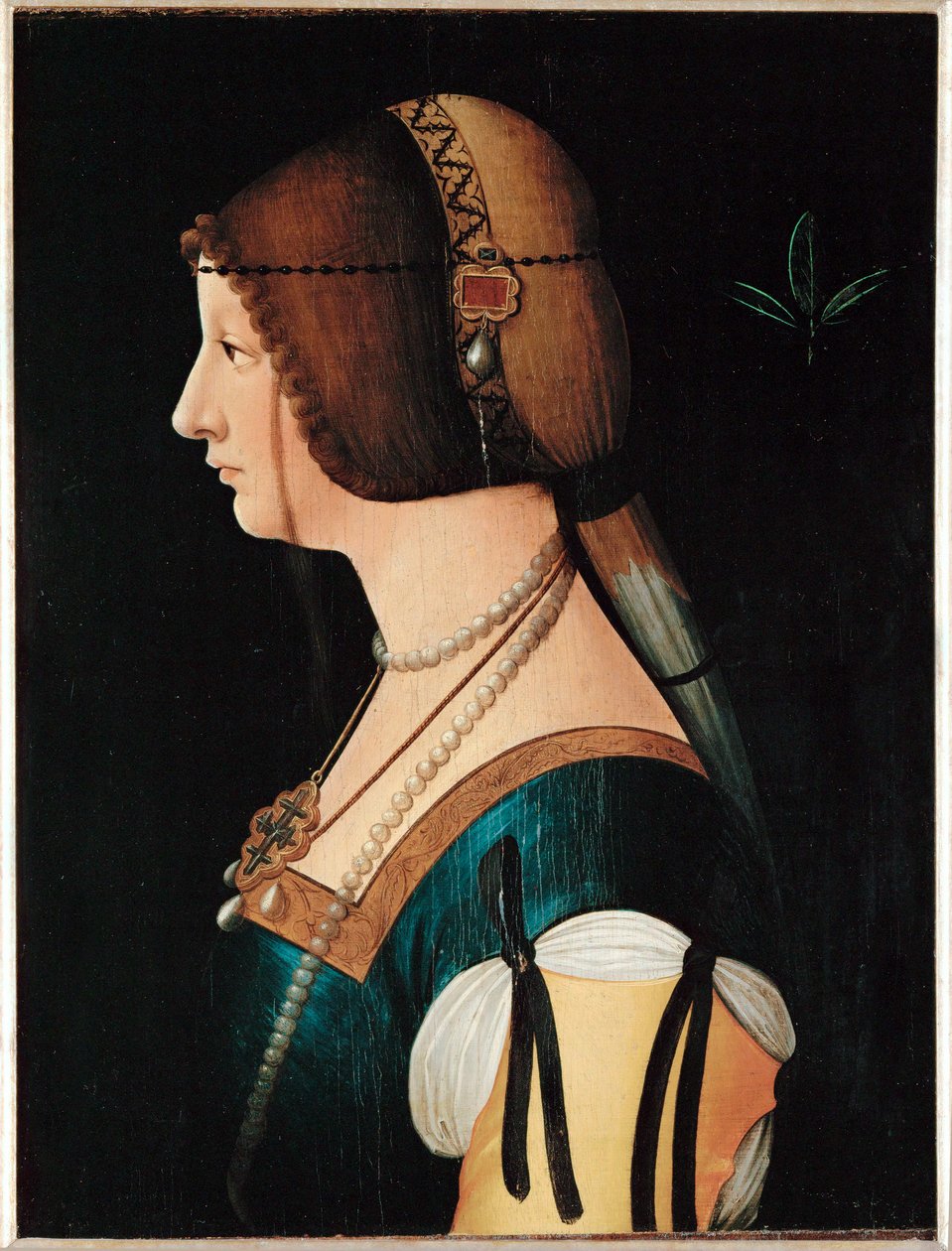 Bianca Maria Sforza, andra hustru till kejsar Maximilian I ... av Bernardino de