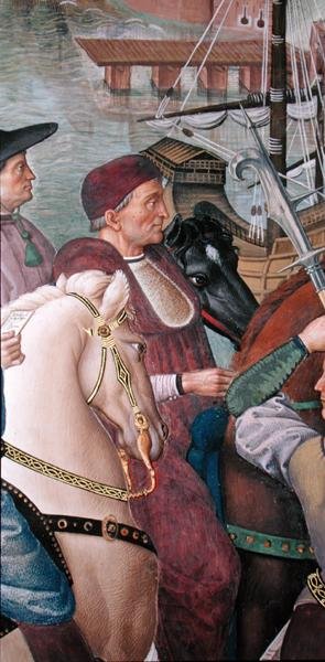 Kardinal Domenico Capranica, detalj från 