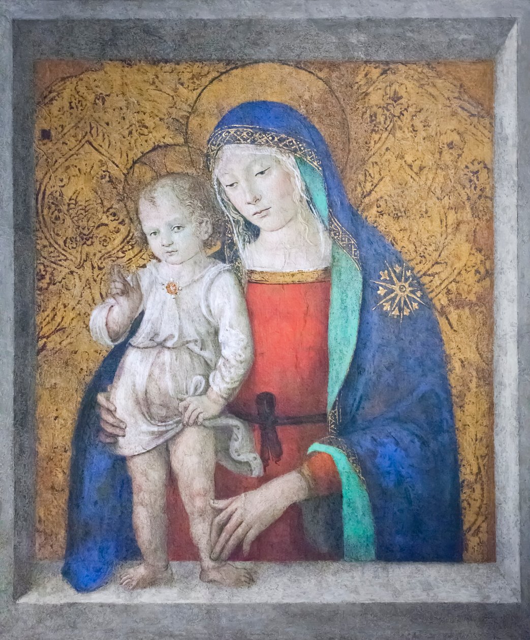 Madonna del Sivanzale, ca 1498 (olja på panel) av Bernardino di Betto Pinturicchio
