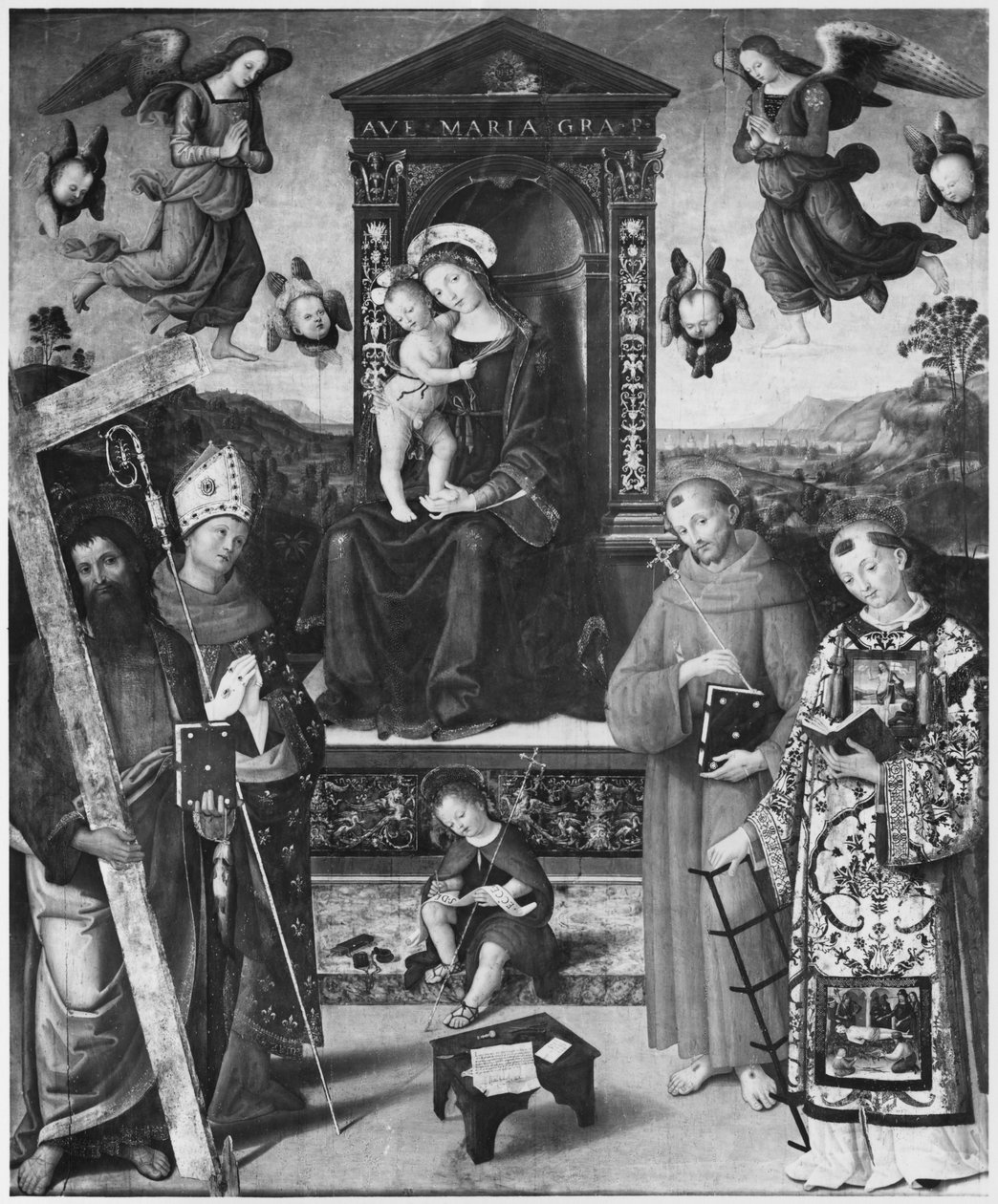Heligt samtal, 1508 av Bernardino di Betto Pinturicchio