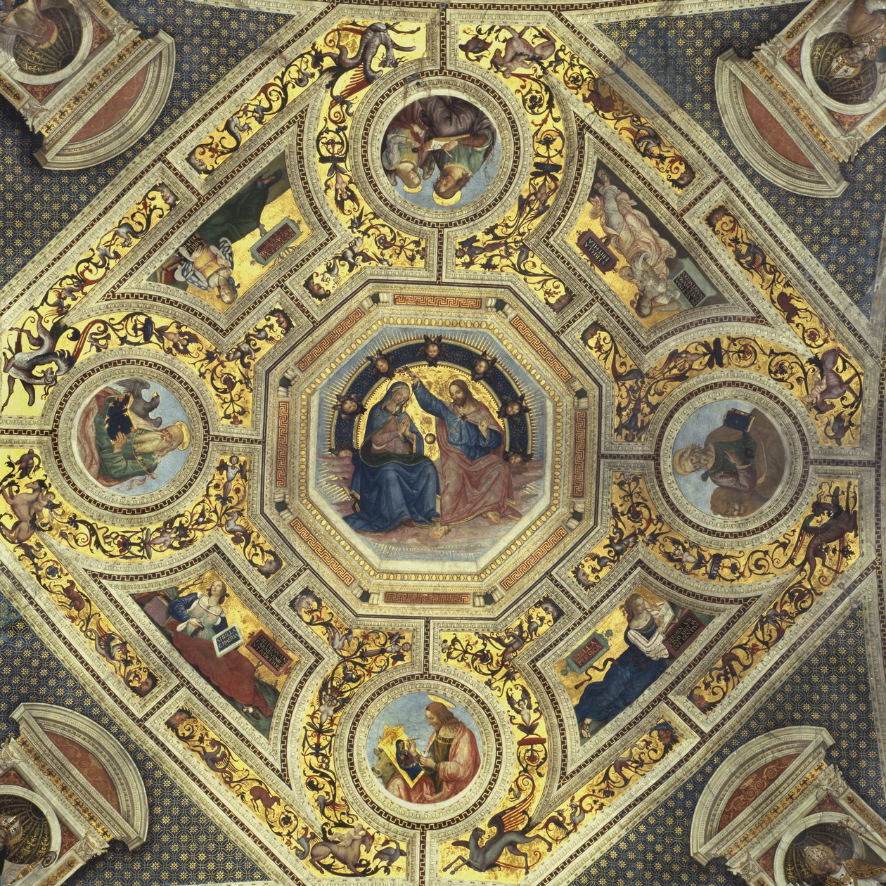 Presbyteriets valv, Santa Maria del Popolo, Rom, c.1484-92 av Bernardino di Betto Pinturicchio