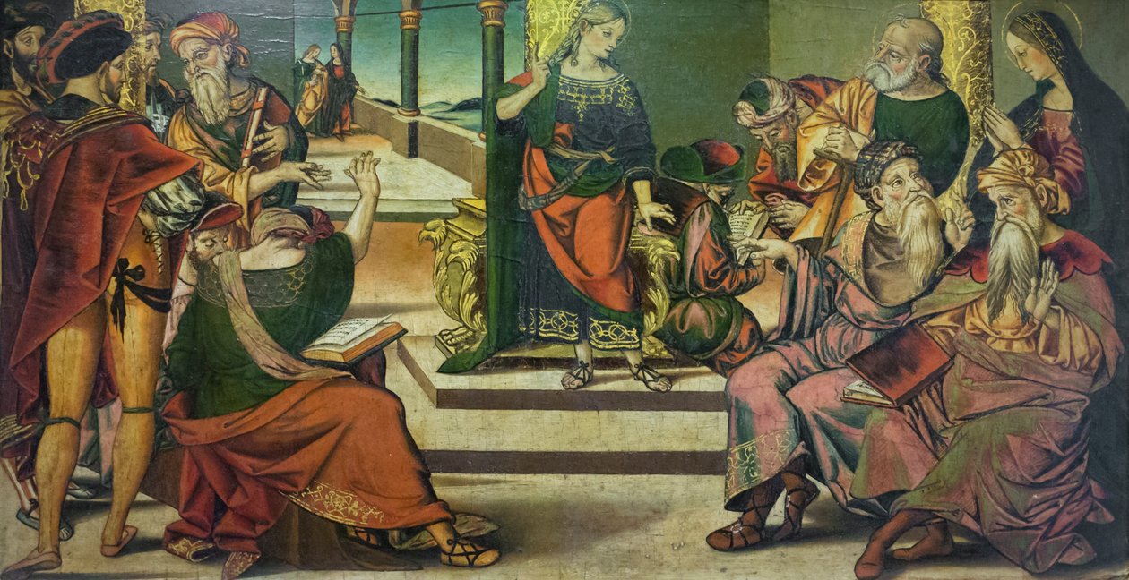 Kristus bland läkarna av Bernardino di Mariotto