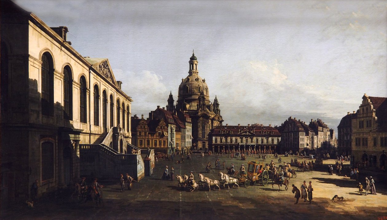  Der Neue Markt in Dresden av Bernardo Bellotto