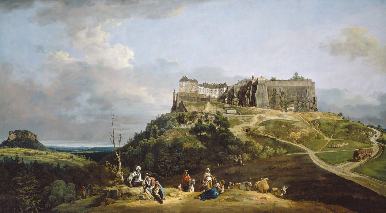 Festung Königstein  av Bernardo Bellotto