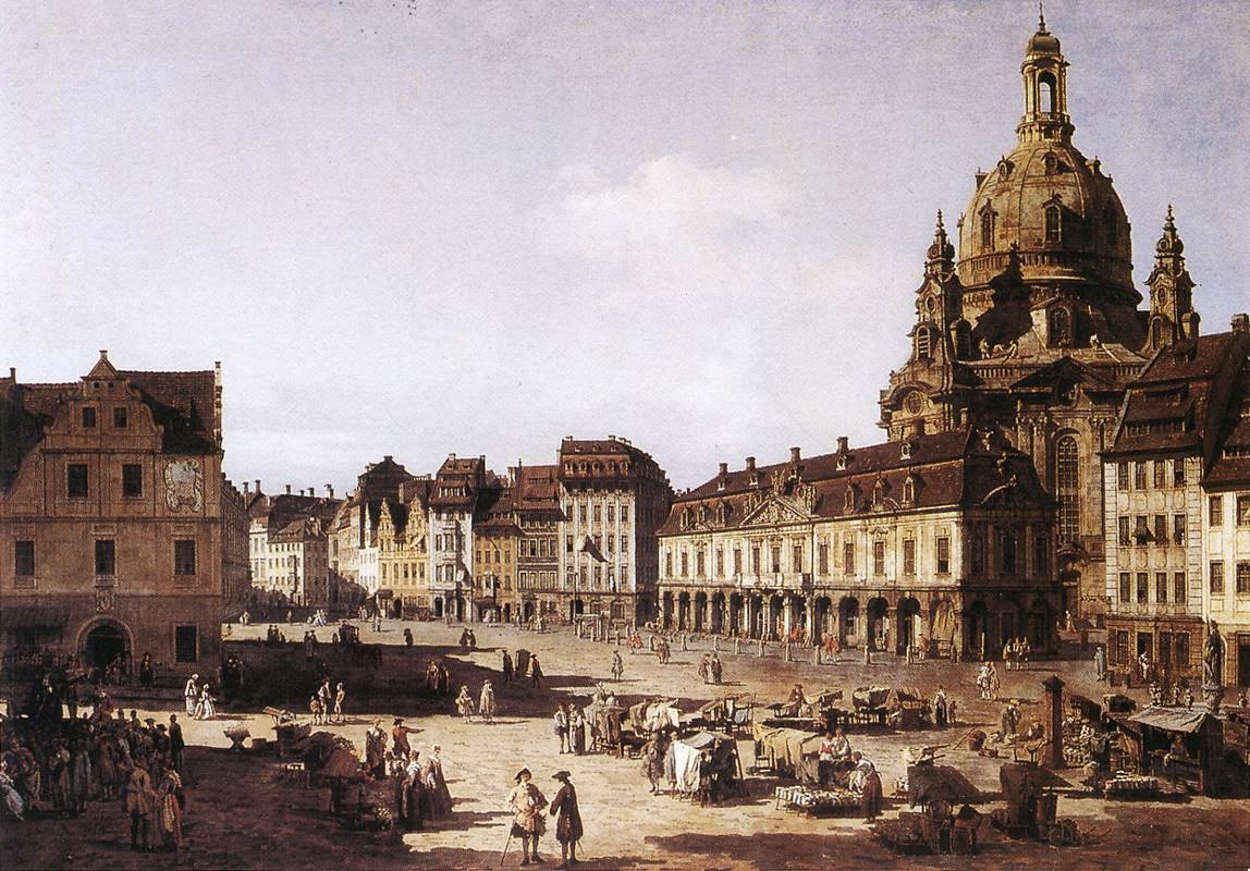 New Market Square in Dresden av Bernardo Bellotto
