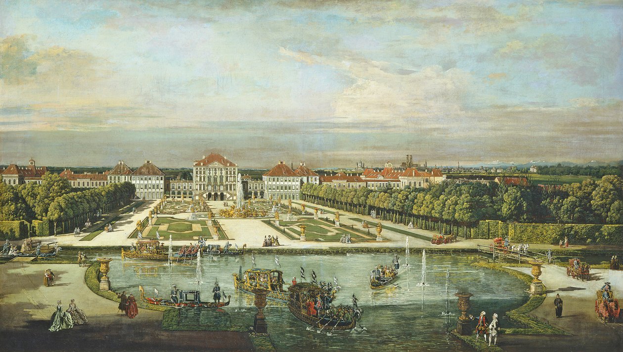 Nymphenburg Palace, München, ca 1761 av Bernardo Bellotto