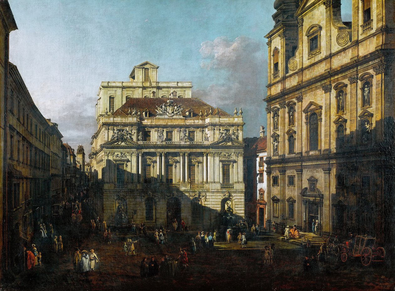 Platz vor der Universität av Bernardo Bellotto